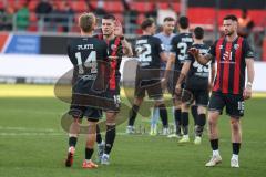 3. Liga - Saison 2024/25 - FC Ingolstadt 04 - 1. FC Saarbrücken - XXXXX - XXXXX - Foto: Meyer Jürgen - jubel nach dem Spiel -  Mladen Cvjetinovic (Nr.19 - FCI)