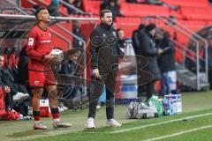 3. Liga; FC Ingolstadt 04 - TSG Hoffenheim II; Co-Trainer Fabian Reichler (FCI) Marcel Costly (22, FCI)
