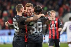 3. Liga; FC Ingolstadt 04 - VfL Osnabrück; Tor Jubel Treffer Sebastian Grönning (11, FCI) David Kopacz (29, FCI) Deniz Zeitler (38, FCI)