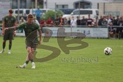 Toto - Pokal - Saison 2024/25 - TSV Lohr - FC Ingolstadt 04 - Sebastian Gronning (Nr.11 - FCI) schießt einen Elfmeter - jubel -  - XXXXX - Foto: Meyer Jürgen