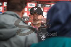 3. Liga - Saison 2026/27 - FC Ingolstadt 04 - SV Wehen Wiesbaden - Cheftrainer Achim Beierlorzer (FCI)   im Interview mit Magenta Sport  - XXXXX - Foto: Meyer Jürgen