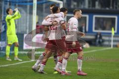 3. Liga - Saison 2025/26 - Waldhof Mannheim  -  FC Ingolstadt 04 - Marcel Costly (Nr.22 - FC Ingolstadt 04) -  der 0:1 Führungstreffer - jubel -  - Foto: Meyer Jürgen