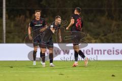 3. Liga; TSV Havelse - FC Ingolstadt 04; Freistoß Tor Jubel Treffer 2:1 Anschluß Max Besuschkow (17, FCI) Jonas Scholz (15, FCI) Lukas Fröde (34, FCI)