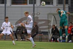 A-Junioren Bundesliga  - Saison 2024/25 - A-Junioren - FC Ingolstadt 04 - FC Augsburg - Alik Streck weiss FCI - Niklas Himmel grün Augsburg - Foto: Meyer Jürgen