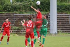 Bayernliga Nord - Saison 2023/2024 - FC Ingolstadt 04 - VFB Eichstätt - Konjuhu Valdrin (Nr.10 - FCI U21) - Schraufstetter Lucas grün #7 Eichstätt - Foto: Meyer Jürgen