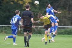 Kreisliga- Saison 2024/25- TSV Ober./Unterh.stadt - FC Hitzhofen /Oberzell -  - Dominic Filser gelb Hitzhofen  - Baris Soysal blau Oberh.stadt - Foto: Meyer Jürgen