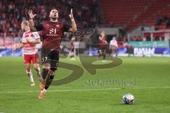 3. Liga; FC Ingolstadt 04 - SSV Jahn Regensburg; ärgert sich, Abseits Pascal Testroet (37, FCI)