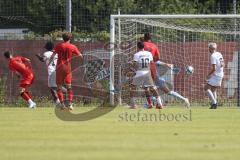 Bayernliga Nord - Saison 2024/25 - FC Ingolstadt 04 II - ASV Neumarkt - Der 0:1 Führungstreffer durch Misetic Marlon rot Neumarkt - jubel - Maurice Dehler Torwart FCI - XXXXX - Foto: Meyer Jürgen