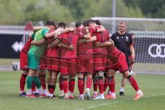 3. Liga; Testspiel; FC Ingolstadt 04 - 1. FC Heidenheim; Teambesprechung vor dem Spiel