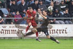 Toto Pokal; FC Sportfreunde Schwaig - FC Ingolstadt 04; Gustav Christensen (24, FCI) Noah Brill 4 Zweikampf Kampf um den Ball Flanke