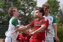 Kreisklasse - Saison 2025/26- SV Lippertshofen - Türkisch SV Ingolstadt-  - Jonas Bienert weiss Lippertshofen links - Marijan Maricic rot Türkisch - Foto: Meyer Jürgen