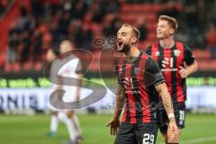 3. Liga; FC Ingolstadt 04 - VfL Osnabrück; Tor Jubel Treffer David Kopacz (29, FCI) Sebastian Grönning (11, FCI)