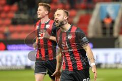 3. Liga; FC Ingolstadt 04 - VfL Osnabrück; Tor Jubel Treffer 4:0 David Kopacz (29, FCI)