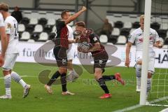 3.Liga - Saison 2023/2024 - SC Verl - FC Ingolstadt 04 - Der 2:2 Ausgleichstreffer durch Jannik Mause (Nr.7 - FCI) - jubel - David Kopacz (Nr.29 - FCI) -  - Foto: Meyer Jürgen