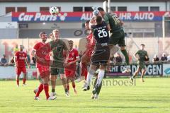 Toto - Pokal - Saison 2024/25 - TSV Lohr - FC Ingolstadt 04 - Ryan Malone (Nr.16 - FCI) - Torwart Andreas Jetzlaff (Nr.26 - TSV Lohr) - Foto: Meyer Jürgen