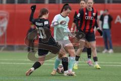 2. Bundesliga Frauen - Saison 2025/26 - FC Ingolstadt 04 Frauen - SG Andernach - Katharina Reikersdorfer (Nr.20 - FC Ingolstadt Frauen I) - Kossmann Lisa grün Andernach  - Foto: Meyer Jürgen