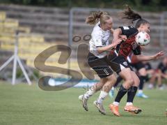 2. Bundesliga Frauen - Saison 2026/27  - FC Ingolstadt 04 Frauen - 1.FCC Turbine Potsdam - Laura Frank (Nr.6 - FCI Frauen) - Noesgaard Sofia Rejkjaer weiss Potsdam - Foto: Meyer Jürgen