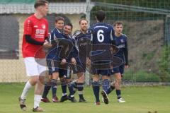 Kreisliga - Saison 2025/26- SV Hundszell - TV Münchsmünster - Der 0:1 Führungstreffer durch Moritz Feigl blau Münchsmünster - jubel - XXXXX - Foto: Meyer Jürgen
