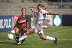 DFB—Pokal 1. Hauptrunde -  Saison 2026/27  - FC Ingolstadt 04 Frauen - 1. FSV Mainz 05 -Leonie Haberäcker (Nr.27 - FCI Frauen) - Berg Johanna weiss Mainz - Foto: Meyer Jürgen
