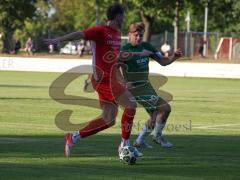 Landesliga - Saison 2026/27 - SV Manching - FC Memmingen II - Sebastian  Graßl (Nr.10 - SV Manching) - Möst Simon rot Memmingen - Foto: Meyer Jürgen