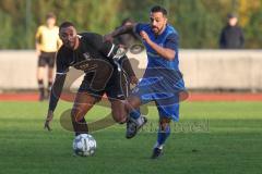 Bezirksliga - Saison 2024/25- FC Fatih Ingolstadt - SVN München - David Meier (Nr.14 - FC Fatih) - Cenk Imsak blau München - Foto: Meyer Jürgen