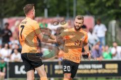 Toto-Pokal; SV Manching - FC Ingolstadt 04; Tor Jubel Treffer Jannik Mause (7, FCI) Yannick Deichmann (20, FCI)