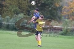 Kreisliga- Saison 2024/25- TSV Ober./Unterh.stadt - FC Hitzhofen /Oberzell -  - Maximilian Eichlinger gelb Hitzhofen - Baran Cakir blau Oberh.stadt - Foto: Meyer Jürgen