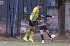 Freundschaftsspiel - Saison 2025/26 - TSV Ober./Unterhaunstadt -  TSV Neustadt  - Hasan Ibric gelb Neustadt - Nikola Kamenjasevic grau Oberh.stadt - Foto: Meyer Jürgen