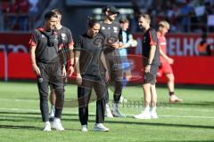 3. Liga; FC Ingolstadt 04 - SV Wehen Wiesbaden; Cheftrainerin Sabrina Wittmann (FCI) mit Co-Trainer Ilia Gurev (FCI)