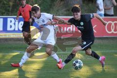 Landesliga - Saison 2026/27 - SV Manching - VFR Neuburg - Vincent Amann (Nr.5 - SV Manching) - Bauer Philippe weiss Neuburg - Foto: Meyer Jürgen