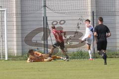 A-Junioren - DFB Pokal  - Saison 2024/25 - A-Junioren - FC Ingolstadt 04 - Hannover 96 - Klein David Torwart FCI - Tjaden Matti rot Hannover Decker Elias weiss FCI - Foto: Meyer Jürgen