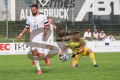 3. Liga; FC Ingolstadt 04 - Trainingslager, Testspiel, FC Kottern; Torchance verpasst, Pascal Testroet (37, FCI) ärgert sich