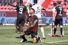 3. Liga; FC Ingolstadt 04 - Hallescher FC; Torchance Lukas Fröde (34, FCI) ärgert sich