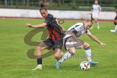 2. Bundesliga Frauen - Saison 2024/25 - FC Ingolstadt 04 Frauen - 1. FC Nürnberg - Emma Kusch (Nr.9 - FCI Frauen) - Mai Franziska weiss Nürnberg - Foto: Meyer Jürgen