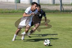 A-Junioren Bundesliga  - Saison 2024/25 - A-Junioren - FC Ingolstadt 04 - SSV Ulm - Berk Baran weiss FCI - Wetter Samuel schwarz Ulm - Foto: Meyer Jürgen