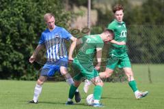 Kreisklasse - Saison 2024/25- SV Lippertshofen - SV Stammham  - Alexander Zimmer grün Lippertshofen - Tobias Niefnecker blau Stammham - Foto: Meyer Jürgen