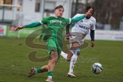 Bezirksliga - Saison 2025/26 - FC Gerolfing - DJK München - David Wendrich (Nr.14 - FC Gerolfing) - Jorame Zitotooembo weiss München - Foto: Meyer Jürgen