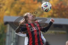 2. Bundesliga Frauen - Saison 2025/26 - FC Ingolstadt 04 Frauen - Eintracht Frankfurt II - Stefanie Reischmann (Nr.24 - FC Ingolstadt Frauen I) - Zimmermann Tessa weiss Frankfurt - Foto: Meyer Jürgen