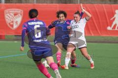 2. Bundesliga Frauen - Saison 2025/26 - FC Ingolstadt 04 Frauen - FSV Mainz - Leonie Hein (Nr.17 - FC Ingolstadt Frauen I) - Donner Anna blau Mainz - Foto: Meyer Jürgen