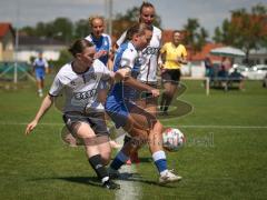 Testspiel - 2. Bundesliga Frauen - Saison 2026/27  - FC Ingolstadt 04 Frauen -  - Katharina Bauer (Nr.3 - FCI Frauen) - Hannah Melicharek blau Hoffenheim  - Foto: Meyer Jürgen
