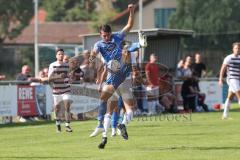 Kreisliga- Saison 2024/25- SV Hundszell - SV Kasing -  - Luca Kammerer blau Hundszell - XXXXX - Foto: Meyer Jürgen