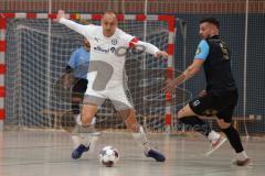 Futsal - Saison 2024/25- MTV Ingolstadt - 1860 München - Drazen Lovric weiss MTV - Zoran Jelic schwarz München - Foto: Meyer Jürgen