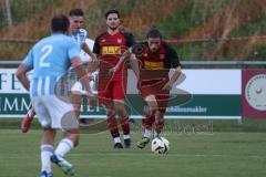 Kreisliga - Saison 2025/26- SV Kasing - FC Sandersdorf - Emre Erbas rot Kasing - Nico Hilger blau Sandersdorf - Foto: Meyer Jürgen