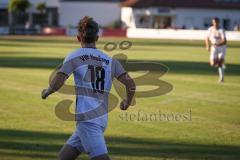 Landesliga - Saison 2026/27 - SV Manching - VFR Neuburg - Der 1:0 Ausgleichstreffer durch Rampertshammer Daniel weiss Neuburg - jubel - XXXXX - Foto: Meyer Jürgen