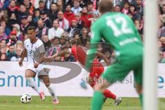 3. Liga; Energie Cottbus - FC Ingolstadt 04; Torchance Marcel Costly (22, FCI) Hofmann Jonas (6 EC) Torwart Bethke Elias (12 EC)