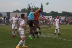 Relegation zur Kreisklasse - Saison 2022/2023 - SC Irgertsheim - MTV Ingolstadt - Mladen Marincic torwart MTV - Raffael Spachtholz  rot Irgertsheim - Foto: Meyer Jürgen