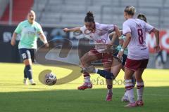2. Bundesliga Frauen - Saison 2025/26 - FC Ingolstadt 04 Frauen - SC Sand - Paula Vidovic (Nr.11 - FC Ingolstadt Frauen I) - Rotzinger Anne grün SC Sand  - Foto: Meyer Jürgen
