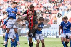 3. Liga; FC Ingolstadt 04 - FC Hansa Rostock; Tor Jubel Treffer Kopfball Sebastian Grönning (11, FCI) Lukas Fröde (34, FCI) Rossipal Alexander (21 HR)