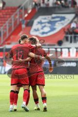 3. Liga; FC Ingolstadt 04 - SSV Ulm; Tor Jubel Treffer 1:0 Marcel Costly (22, FCI) Linus Rosenlöcher (19, FCI) Jonas Scholz (15, FCI)