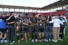 3. Liga - Saison 2024/25 - FC Ingolstadt 04 - SV Wehen Wiesbaden - Das Spiel ist aus - - Foto: Meyer Jürgen